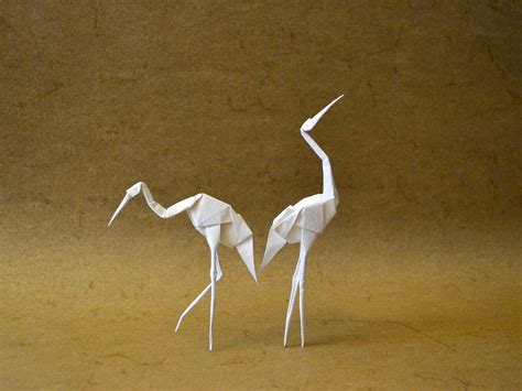 James Minoru Sakoda The Standing Crane Origami Bird Origami