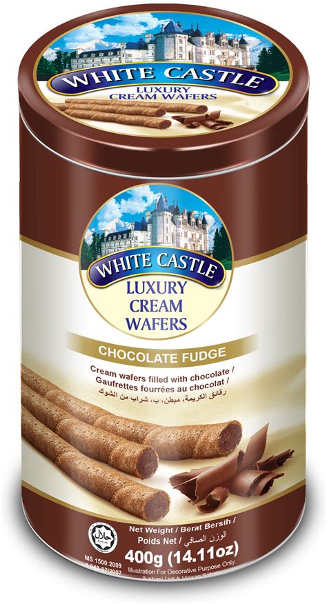 Torto White Castle Luxury Cream Wafers With Chocolate Flavour