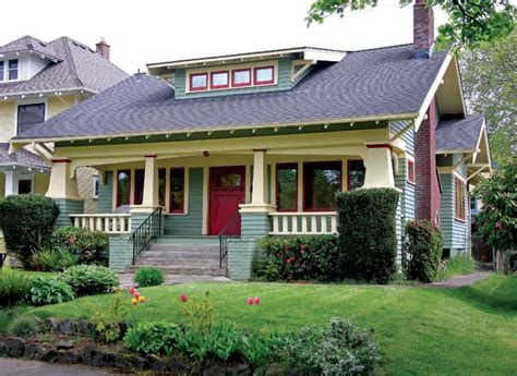 A Craftsman Neighborhood In Portland Oregon Cam House Colors