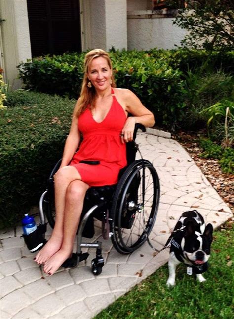 Debora Is Gorgeous In Red And Bare Feet Wheelchair Women Wheelchair