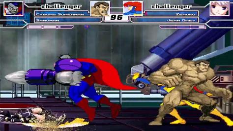 International Mugen Tournament Cyborg Superman And Sandman Vs Zeroko
