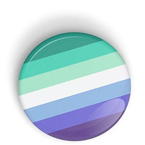 Gay Male Mlm Pride Flag Pin Badge Button Or Magnet Lgbt