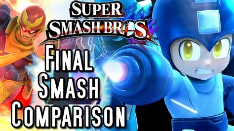 Super Smash Bros Wii U Vs 3ds Final Smashes Comparison Youtube