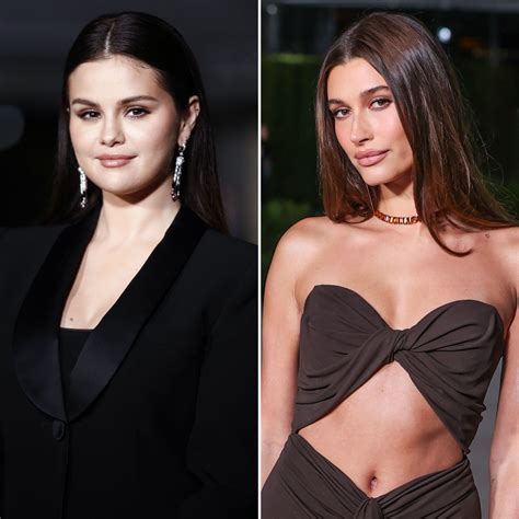 Selena Gomez Hailey Bieber Pose For Photo Amid Feud Rumors Life And Style