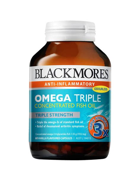 Blackmores odourless fish oil 1000. Blackmores Odourless Omega Triple Concentration Fish Oil ...