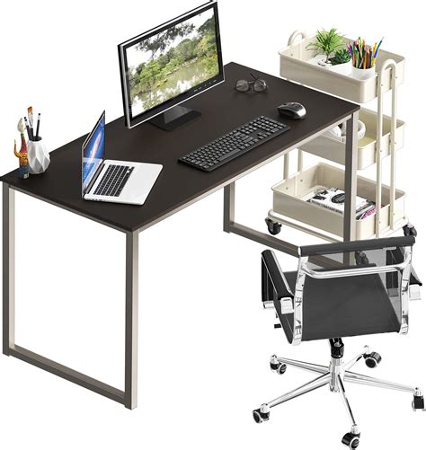 Shw Home Office 48 Inch Computer Desk Silverespresso