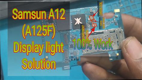 Samsung Galaxy A12 A125f Display Light Solution Samsung A12 Blank