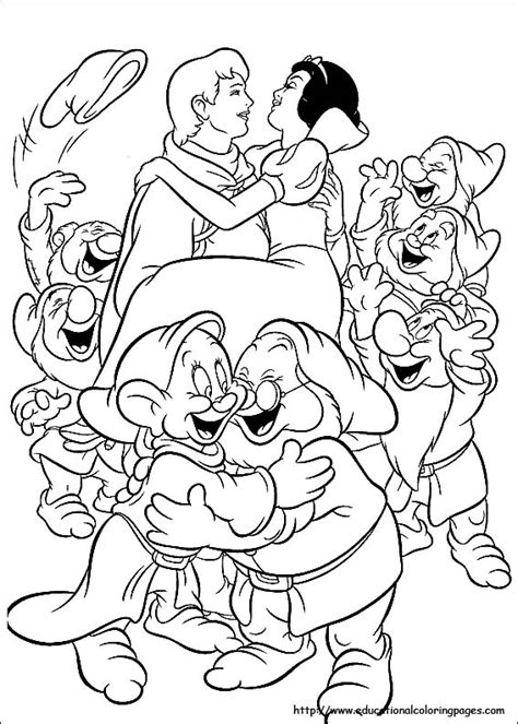 Here is a coloring sheet of a happy snowman wishing you all a happy holiday. Snow White Coloring Pages free For Kids