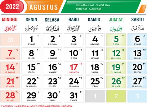 Template Kalender 2022 Format Cdr Png Pdf Dan Psd Massiswocom