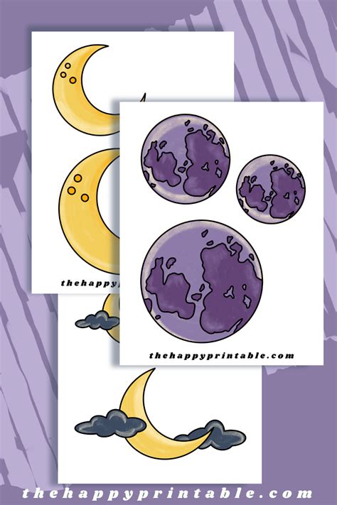 Printable Moon Templates The Happy Printable