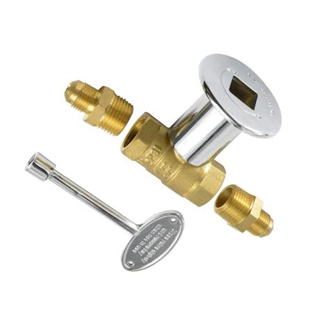 12inch Straight Quarter Turn Shut Off Valve Kit For Ng Lp Gas Fire
