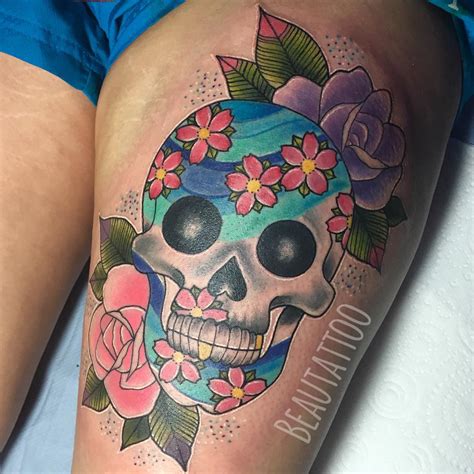 Most Awesome Sugar Skull Tattoo Ideas For Women