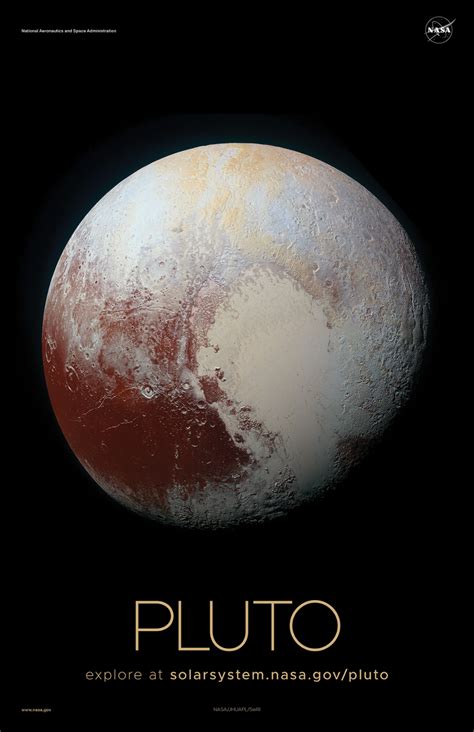 Pluto Poster Version C Nasa Solar System Exploration Nasa Solar