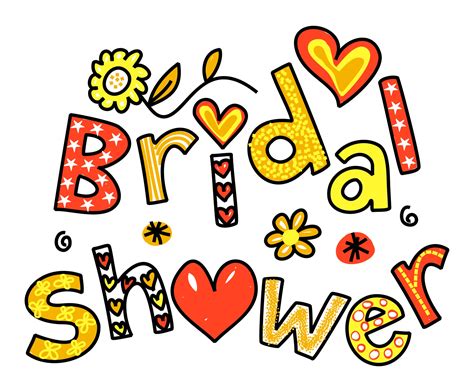 Bridal Shower Wedding Text Title Lettering 3332008 Vector Art At Vecteezy