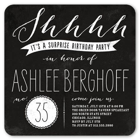 Surprise Birthday Invitations For Adults With Images Surprise