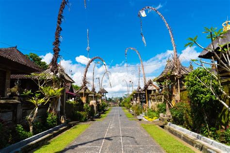 Pueblo Tradicional En Bali Indonesia De Penglipuran Imagen Editorial