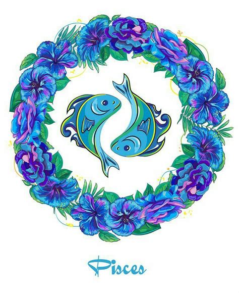 Pisces All Things Purple Blue And Green 💜💙💚 Pisces Zodiac Art