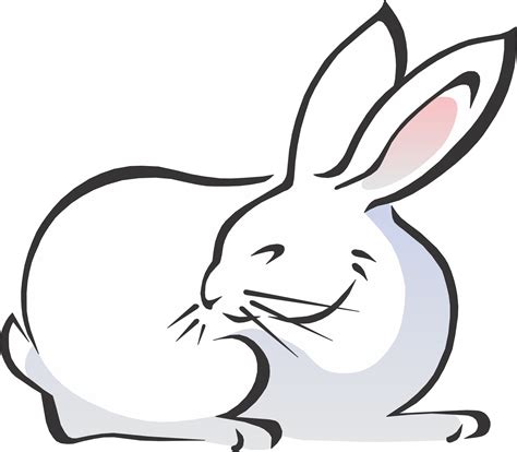 39 Cute Bunny Clipart Black And White Info