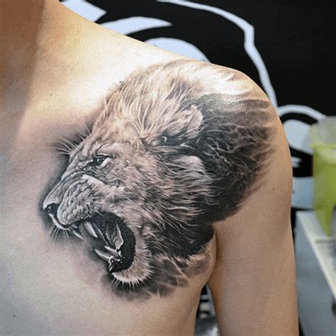 Top 73 Lion Chest Tattoo Ideas 2020 Inspiration Guide