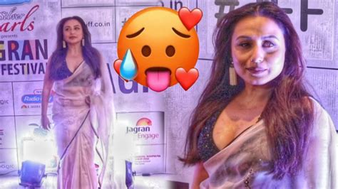 rani mukherjee looking too hot at jagran film festival 2023 jff 2023 youtube