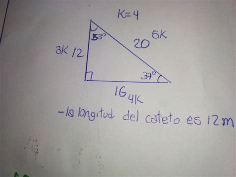 Calcula La Longitud De Un Cateto En Un Triángulo Rectángulo Cuya