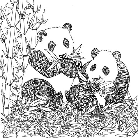 Ausmalbilder Panda zum Drucken WONDER DAY Ausmalbilder für Kinder und Erwachsene