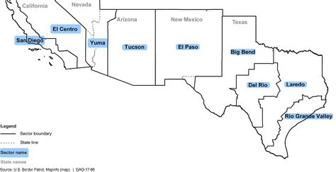 Figure 4 Southwest Border Patrol Sectors A Photo On Flickriver