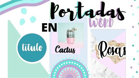 20 Ideas De Portadas Word Portadas Word Portadas Cara