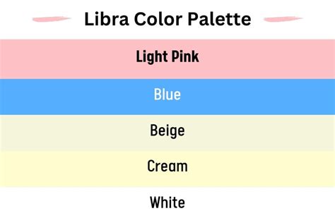 Libra Color Palette And Meanings Colors To Avoid