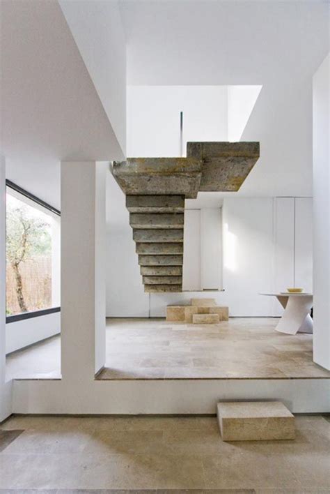 Floating Concrete Staircase Architectural Pinterest