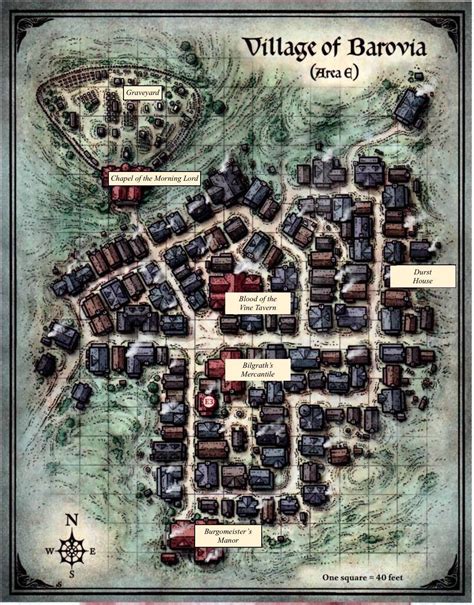 Village Of Barovia Map On Behance Fantasy City Map Fantasy World Map