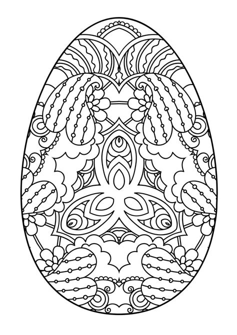 Set of (6) 8.5x11 pdf coloring pages of easter eggs! Easter egg - Coloring pages for you