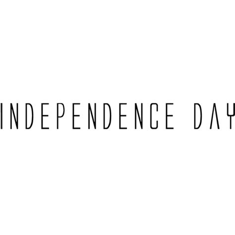 Independence Day Movie Font Design Corral