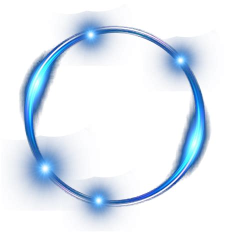 Blue Round Glow Light Effect Png Photos Png Mart