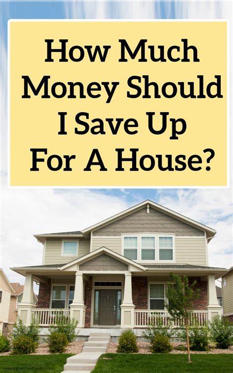 How Much Money Should I Save Up For A House? | Saving money, Home