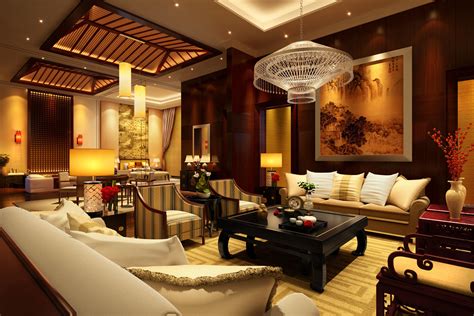 Chinese Style Living Room Model 3d Cgtrader