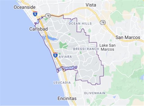 Map Of Carlsbad Ca United States Map
