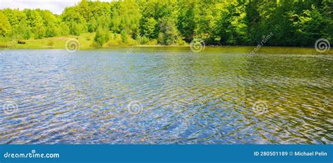 Landscape With Mountain Lake Stock Image Image Of Natural Scene
