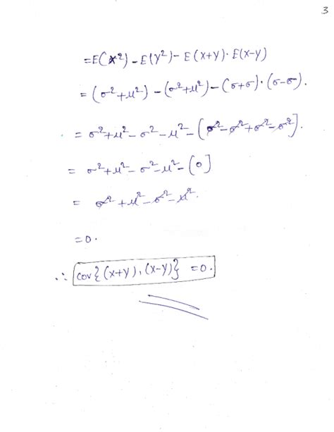 9 let x and y be independent and identically distributed random variables with mean u and