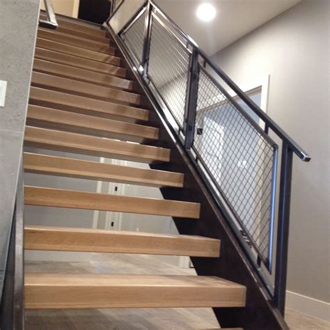 Hand Crafted Steel Mesh Railing By Wacoavenue Fabrication Custommade