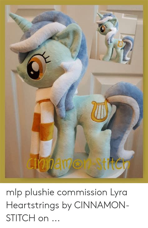 ciamawoticy mlp plushie commission lyra heartstrings by cinnamon stitch on mlp meme on me me