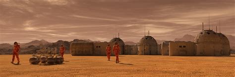 Mars Colony Expedition On Alien Planet Life On Mars 3d