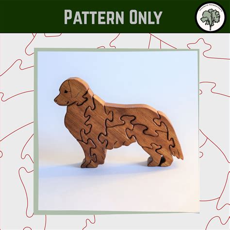 Golden Retriever Puzzle Scroll Saw Pattern
