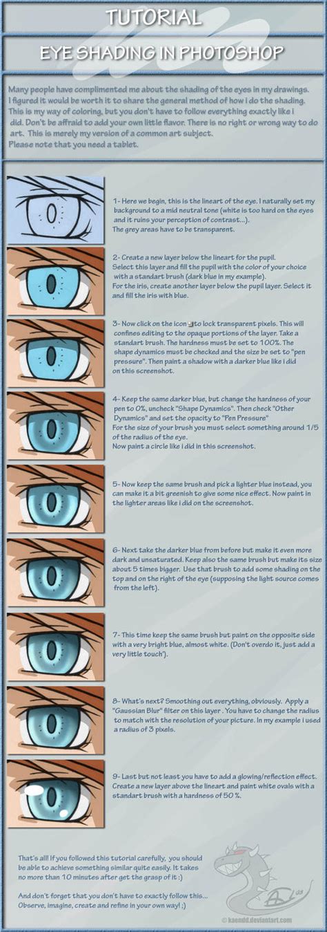 Anime Eyes Shading Tutorial By Kaendd On Deviantart