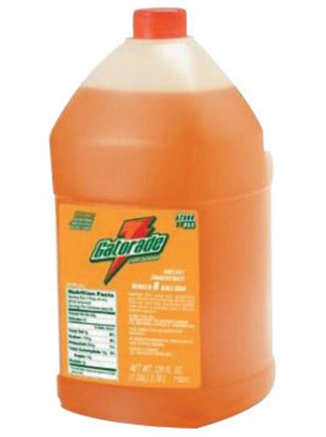 Airgas Gat03955 Gatorade 1 Gallon Liquid Concentrate Bottle Orange