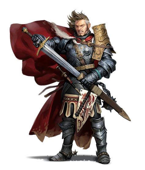 Male Human Cavalier Knight Fighter Knight Pathfinder Pfrpg Dnd D D