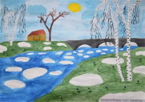 Рисунки детей на тему весна 47 фото рисунки для срисовки на Газ