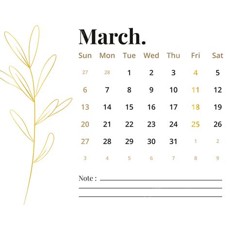 Gambar Kalender Elegan Maret 2022 Maret 2022 Kalender Png Dan Vektor