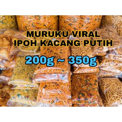 170g 250g Aneka Muruku Ipoh Kacang Putih Original Maruku Viral Sedap