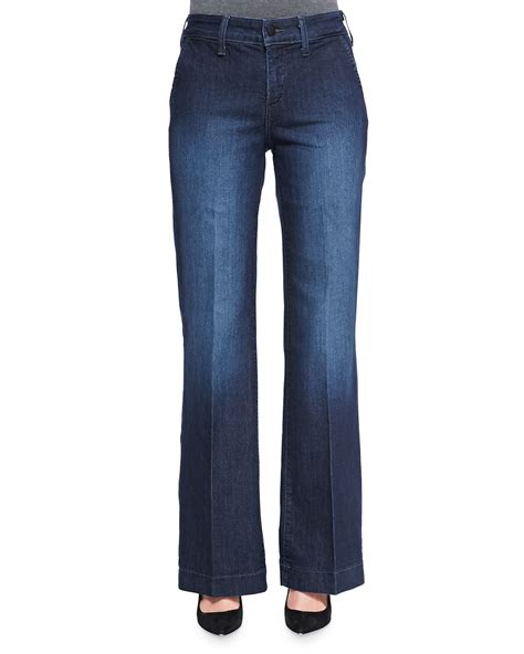 Nydj Wynonna Wideleg Trouser Jeans Petite In Blue La Crescenta Lyst